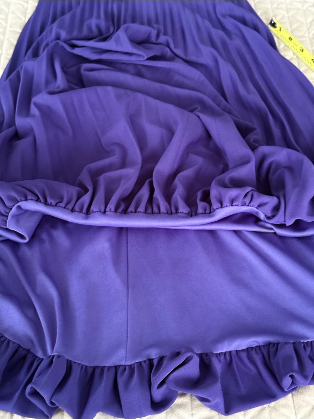 Vintage Caché Brilliant Purple Halter Dress | Y2K Elegant Evening Dress Size 4 - Picture 4 of 9